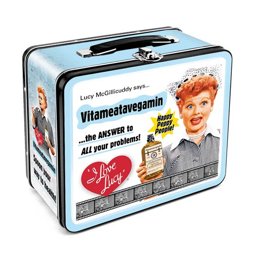 I Love Lucy Vitameatavegamin Large Fun Box Tin Tote